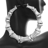 Silver Big Hoop Bambo