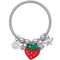 Red Strawberry Butterfly Charm Bracelet