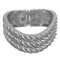 Silver Wavy Hinged Bracelet