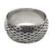 Silver Cutout Caged Bangle Bracelet