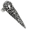 Silver Fleur De Lis Nail Tip Adjustable Ring