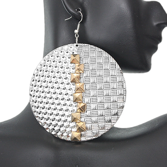 Gold Studded Cone Earrings