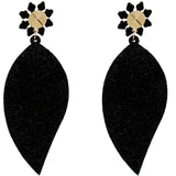 Multicolor Snowflake Leaf Shaped Felt Earrings