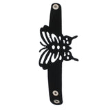 Light Brown Cheetah Butterfly Snap Bracelet