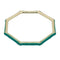 Teal Lightweight Hexagon Bamboo Bracelet