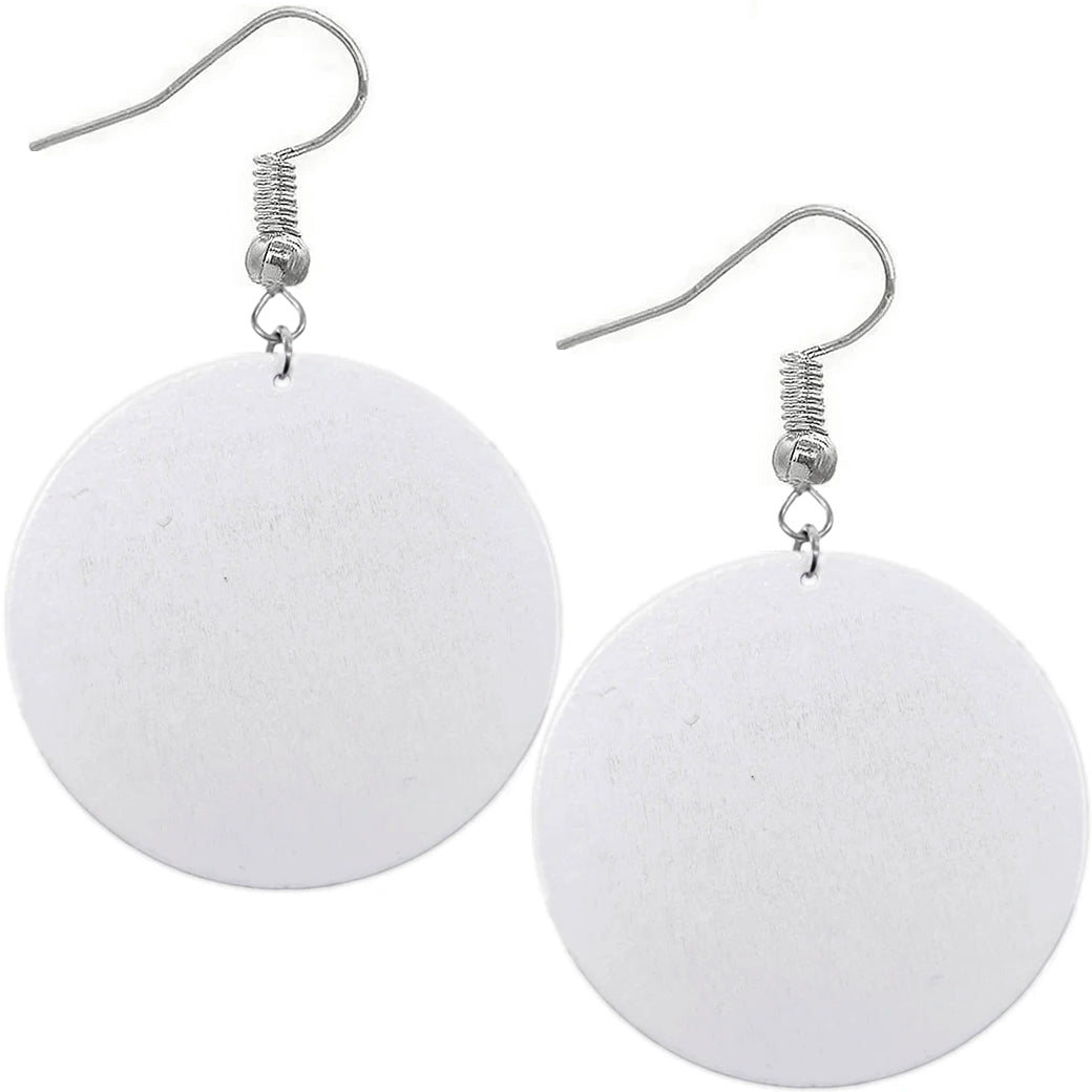 Black Tie Dye Black Lives Matter Wooden Earrings