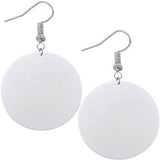 Black Tie Dye Black Lives Matter Wooden Earrings