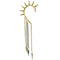 Tricolor spike earrings