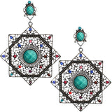 Turquoise Beaded Earrings