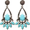 Turquoise Faceted Earrings