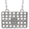 White Beaded Charm Handbag Chain Necklace
