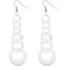 White Gradual Chain Link Earrings