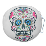 White Day of the Dead Skull Zipper Wallet