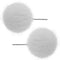 White Large Fury Pom Pom Stud Earrings