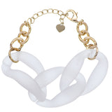Clear Oversized Chain Link Bracelet