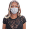 White Paisley Face Mask