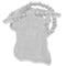 White Wooden Beaded Chunky Jesus Piece Necklace