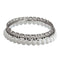 White Beaded Twist Stack Bangle Bracelets