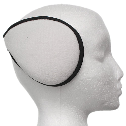 White Fleece Unisex Coil EarMuffs Warmers