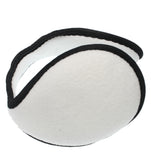 White Fleece Unisex Coil EarMuffs Warmers