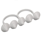 White Spike Knuckle Finger Ring