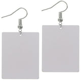 Green Live Your Dream Wooden Earrings