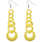 Yellow Gradual Chain Link Earrings