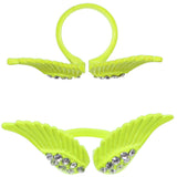 Yellow Double Angel Wing Cuff Ring