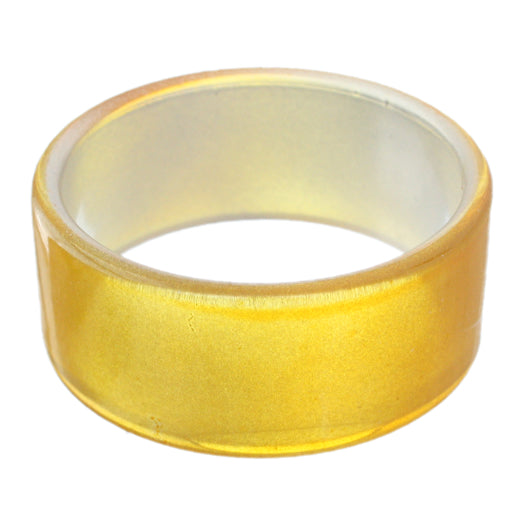 Yellow Glossy Acrylic Bangle Bracelet