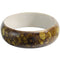 Yellow Grunge Textured Bangle Bracelet