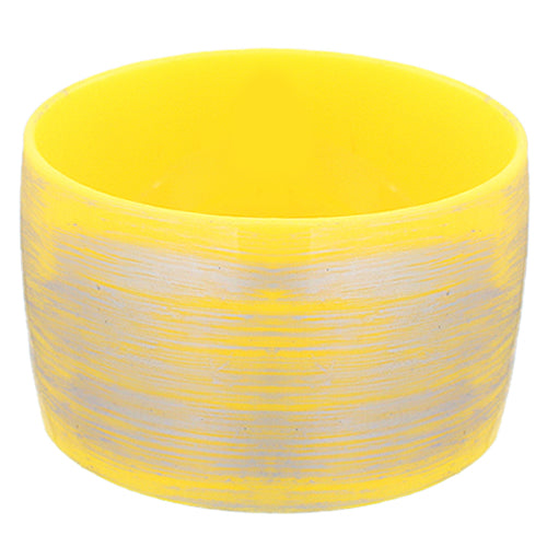 Yellow Large Wide Bangle Bracelet