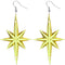 Yellow Large Translucent Shooting Star Earrings
