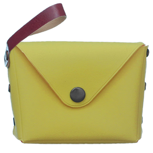 Yellow Mini Wristlet Wallet