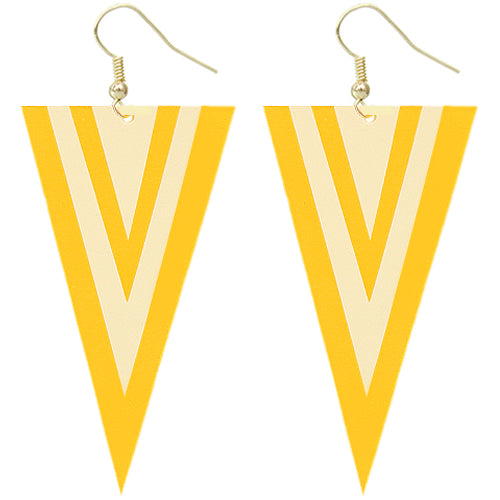 Yellow Mirrored Earrings