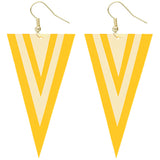 Yellow Mirrored Earrings
