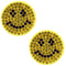 Yellow Smiley Face Stud Earrings