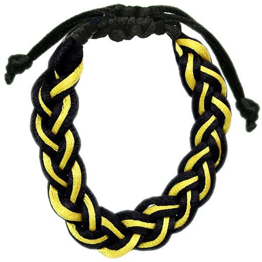 Yellow Adjustable Braided Friendship Bracelet