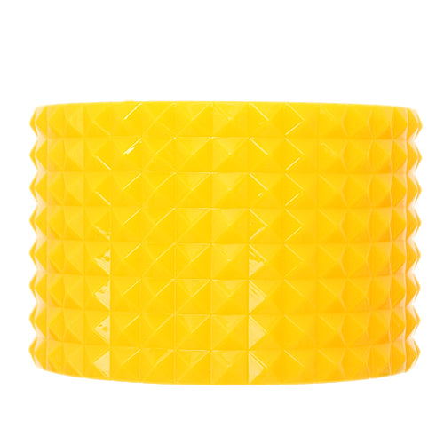 Yellow Pyramid Cone Bangle Bracelet