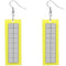 Yellow Triangle Earrings